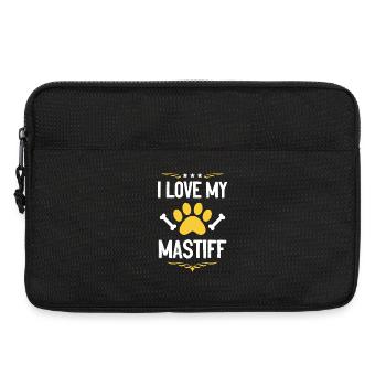 Ich liebe meinen Mastiff - Laptoptasche 13" - Schwarz - Vorne