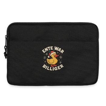 Weihnachten Spruch Humor Ente Lustig Rentier - Laptoptasche 13" - Schwarz - Vorne