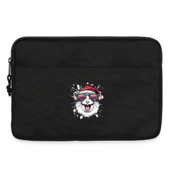 Hamster Christmas Funny - Laptop bag 13" - black - Front