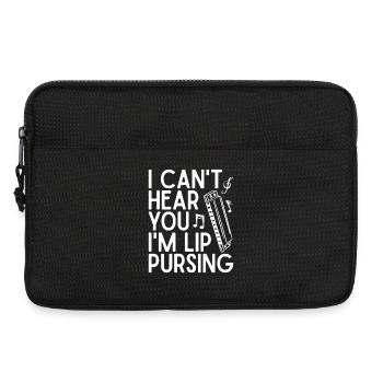 Harmonica Musican Lip Pursing Harmonica - Laptop bag 13" - black - Front