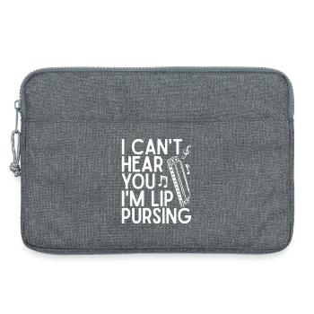 Harmonica Musican Lip Pursing Harmonica - Laptoptasche 13" - Grau meliert - Vorne