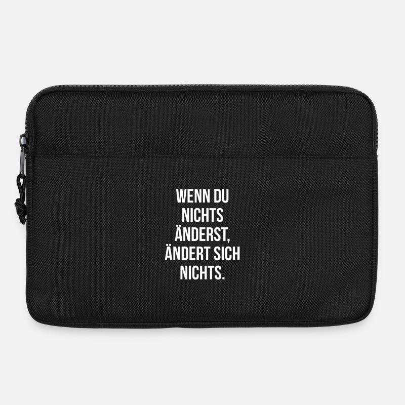 VERÄNDERUNG. | Greyline Official - Laptoptasche 13" - Schwarz
