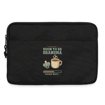 Mamie enceinte chargeant future grand-mère - Sacoche pour ordinateur portable 13 pouces - noir - Devant