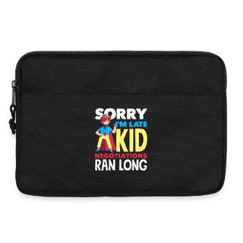 Sorry I'm late. - Laptop bag 13" - black - Front