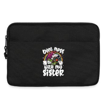 Einhorn Schwester  - Laptoptasche 13" - Schwarz - Vorne