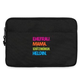 Ehefrau Mama Schützenkönigin Lustiger Schützenfest - Laptoptasche 13" - Schwarz - Vorne