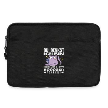 Bad mistake little cat - Laptop bag 13" - black - Front