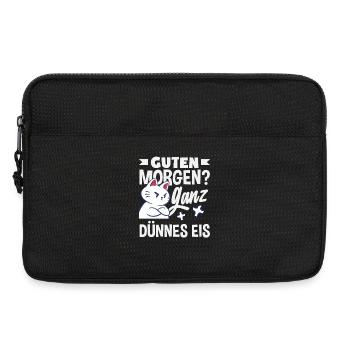 Bonjour chat de glace très mince - Sacoche pour ordinateur portable 13 pouces - noir - Devant