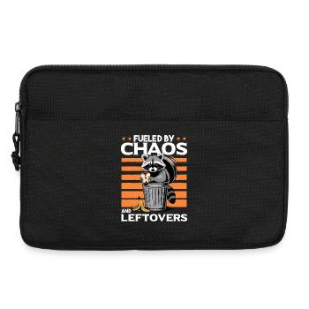 Funny Raccoon - Laptoptasche 13" - Schwarz - Vorne