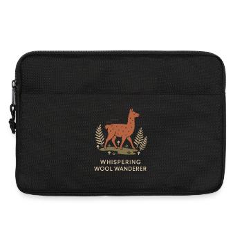 Cottagecore Llama Aesthetic Cute Farm Animal - Laptop bag 13" - black - Front