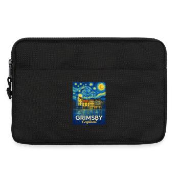 Grimsby, Angleterre - Sacoche pour ordinateur portable 13 pouces - noir - Devant