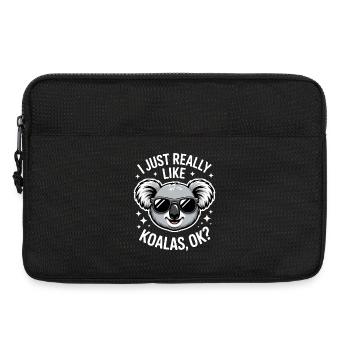 Koala Spruch Koalas Lustiges Koala Geschenk - Laptoptasche 13" - Schwarz - Vorne