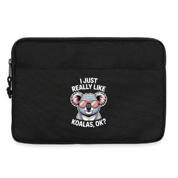 Koala Spruch Koalas Lustiges Koala Geschenk - Laptoptasche 13" - Schwarz - Vorne