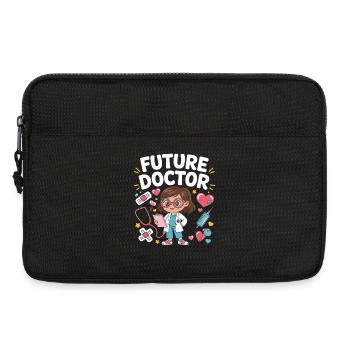 Future Doctor Cartoon - Laptop bag 13" - black - Front