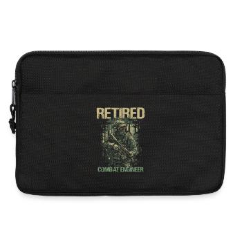 Calm Combat Engineer Illustration - Laptop bag 13" - black - Front