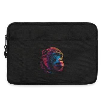 Singe Psychédélique Néon - Sacoche pour ordinateur portable 13 pouces - noir - Devant
