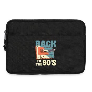 Années 90 Anniversaire 90s Cassette Déguisement - Sacoche pour ordinateur portable 13 pouces - noir - Devant