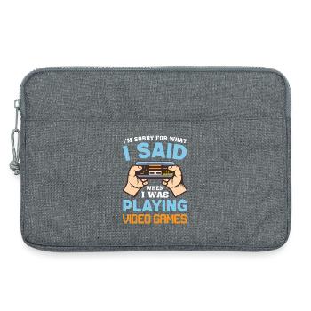 Gaming - Laptoptasche 13" - Grau meliert - Vorne