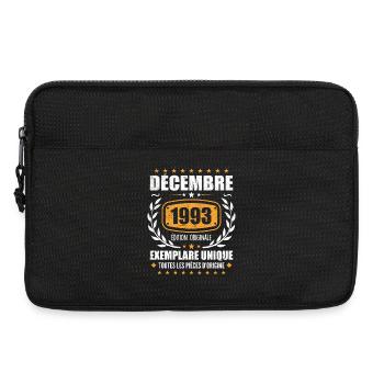 Décembre 1993 Anniversaire - Nées En Décembre 1993 - Sacoche pour ordinateur portable 13 pouces - noir - Devant