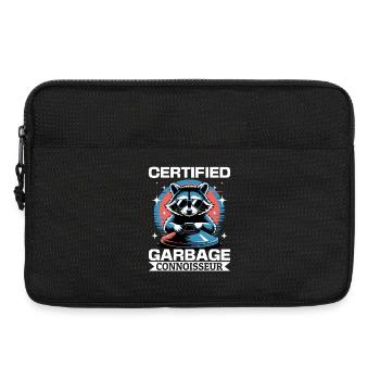 Funny Raccoon - Laptoptasche 13" - Schwarz - Vorne