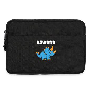 Mignon Petit dinosaure - Sacoche pour ordinateur portable 13 pouces - noir - Devant