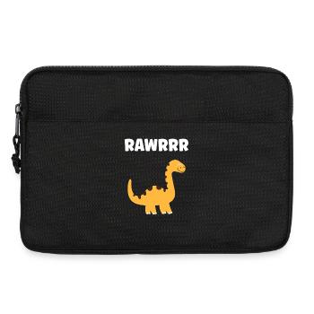 Mignon Petit dinosaure - Sacoche pour ordinateur portable 13 pouces - noir - Devant