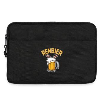 Renbier Krug mit Geweih - Laptoptasche 13" - Schwarz - Vorne