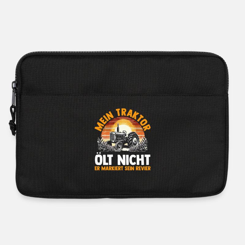 Landwirt Bauernhof Farmer Bauer Traktor - Laptoptasche 13" - Schwarz