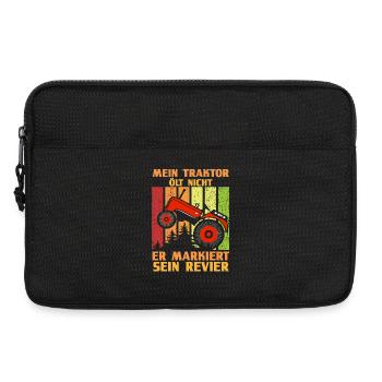 Landwirt Bauernhof Farmer Bauer Traktor - Laptoptasche 13" - Schwarz - Vorne