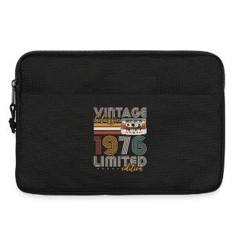Jahrgang 1976 Geboren Geburtstags Geschenk - Laptoptasche 13" - Schwarz - Vorne