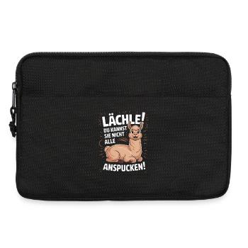 Lächle Du Kannst Sie Nicht Alle Anspucken Alpaka - Laptoptasche 13" - Schwarz - Vorne
