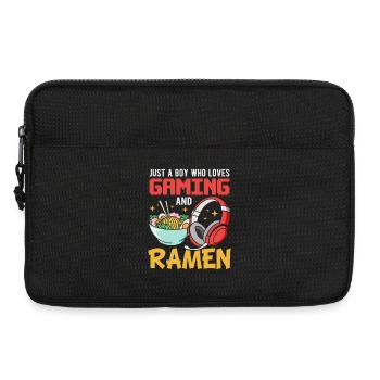 Gaming Gamer Anime Ramen Video Games Gamer - Laptop bag 13" - black - Front
