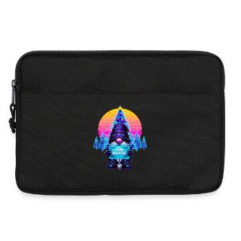 Cyberpunk Code Wichtel - Synthwave Xmas Nerd - Laptoptasche 13" - Schwarz - Vorne
