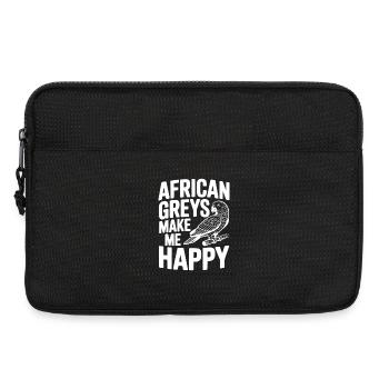 Afrikanische Grautöne machen mich glücklich - Laptoptasche 13" - Schwarz - Vorne