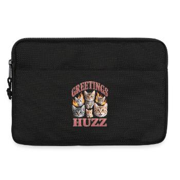 Greetings Huzz Unwearable Bootleg - Laptop bag 13" - black - Front