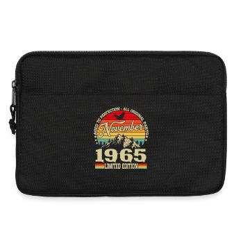 Vintage November 1965 Jahrgang Retro Geburtstag - Laptoptasche 13" - Schwarz - Vorne