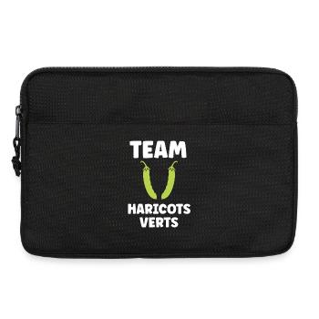 Französische Bohne - Laptoptasche 13" - Schwarz - Vorne