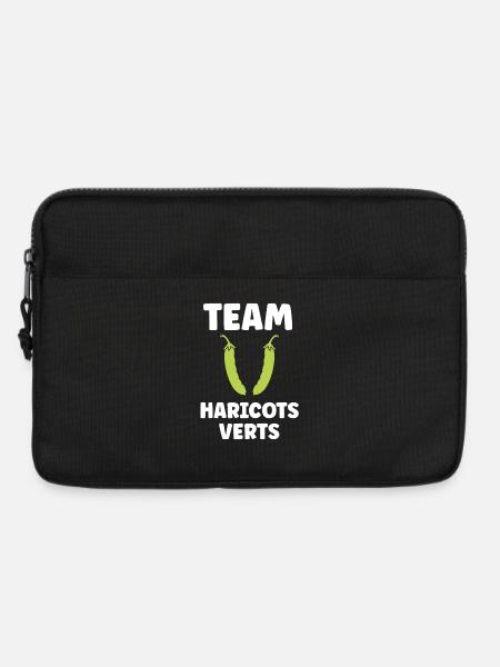 Französische Bohne - Laptoptasche 13" - Schwarz