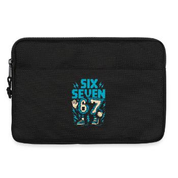 67 Pixel Flash Retro - Laptop bag 13" - black - Front