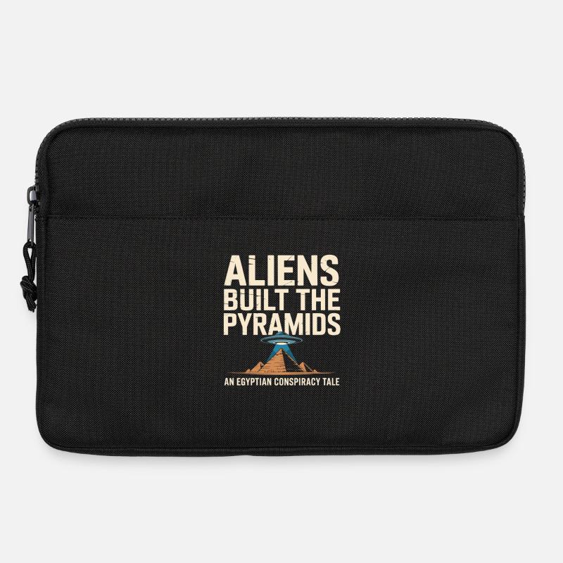 Aliens built the pyramids: an Egyptian pyramid - Laptop bag 13" - black