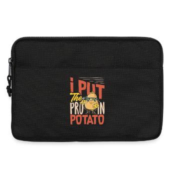 Taters Over Haters Kartoffel - Laptoptasche 13" - Schwarz - Vorne