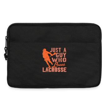 Just a Guy Who Loves Playing Lacrosse Passion - Laptop bag 13" - black - Front