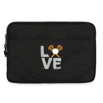 Love Lacrosse Minimal Stick Ball Sports Lifestyle - Laptoptasche 13" - Schwarz - Vorne