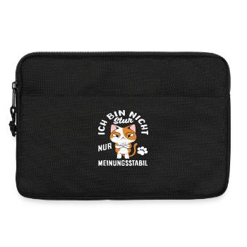 Not stubborn, just stable in opinion - Laptop bag 13" - black - Front