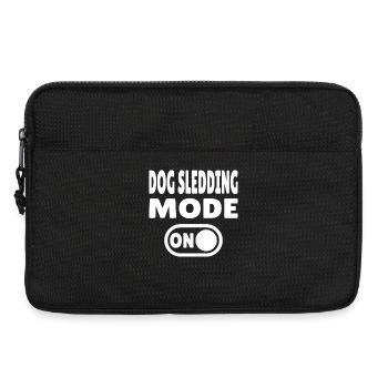 Mode traîneau à chiens activé - Chien de traîneau - Sacoche pour ordinateur portable 13 pouces - noir - Devant
