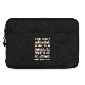 Side Quest | Label all - Laptop bag 13" - black - Front
