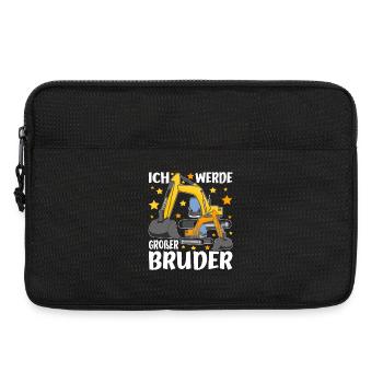 Ich werde Großer Bruder 2026 Kinder Nachwuchs - Laptoptasche 13" - Schwarz - Vorne