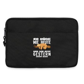 As tired as today sloth saying - Laptop bag 13" - black - Front