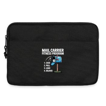 Lustiger Postbote Postbote I Fitness Programm Post - Laptoptasche 13" - Schwarz - Vorne