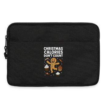 Les calories de Noël ne comptent pas Fête amusante - Sacoche pour ordinateur portable 13 pouces - noir - Devant
